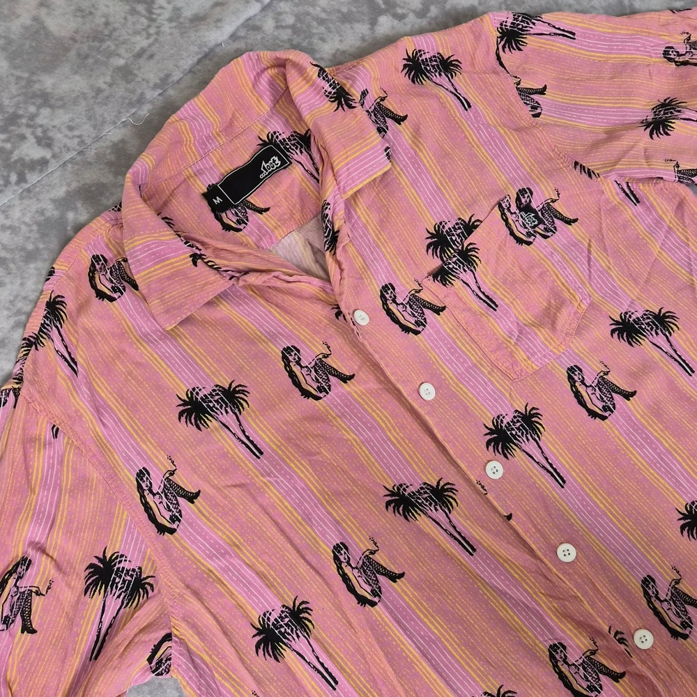 Lost Enterprises Hawaiian Shirt Mens Medium Tropical Surf Heritage Retro Resort